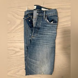 Aritzia Denim Forum Arlo High Rise Straight Cut Jeans